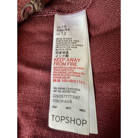 Top Shop Dress Embroidered SZ 12 Peter Pan Collar Twee Academia Wednesday Adams - Picture 7 of 14